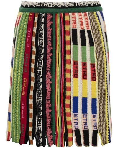 Etro Jacquard Knit Skirt - Multicolour