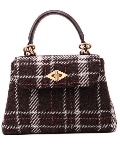 Ballantyne Diamond Checked Handbag - Multicolour