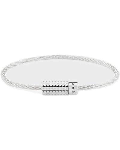 Le Gramme Le 9g Cable Logo-engraved Bracelet - White