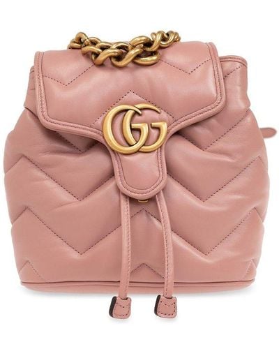 Gucci 'GG Marmont' Backpack, - Pink