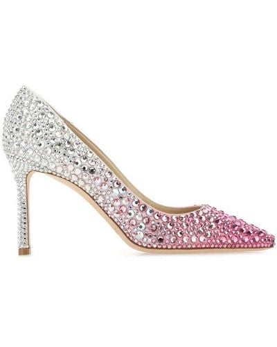 Jimmy Choo Romy Embellished Two-toned Court Shoes - Multicolour