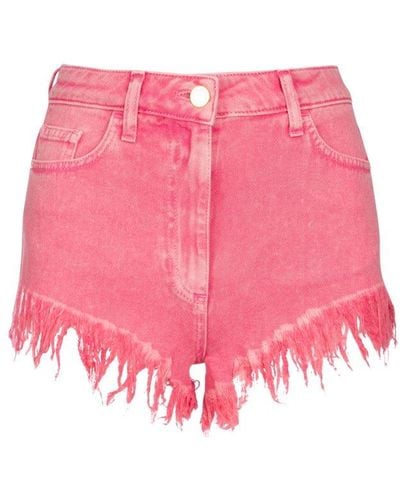 Elisabetta Franchi Garment-dyed Shorts - Pink