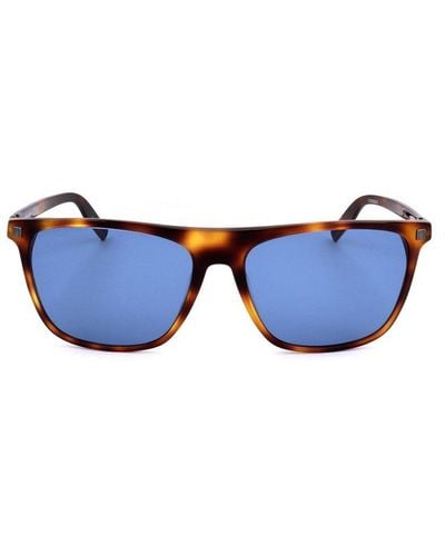 ZEGNA Rectangle Frame Sunglasses - Blue