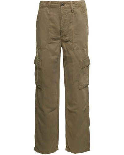 Mother The Private Cargo Sneak Straight-leg Jeans - Natural