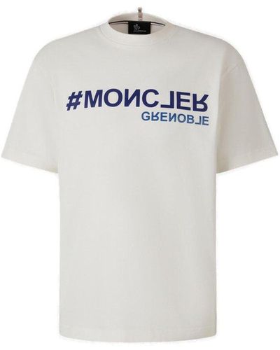 3 MONCLER GRENOBLE Crewneck Short-sleeved T-shirt - White