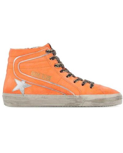 Golden Goose Slide High-top Sneakers - Orange
