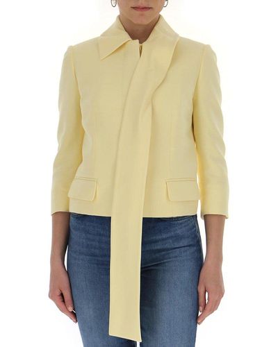 Alexander McQueen Boxy Tailored Jacket - Yellow