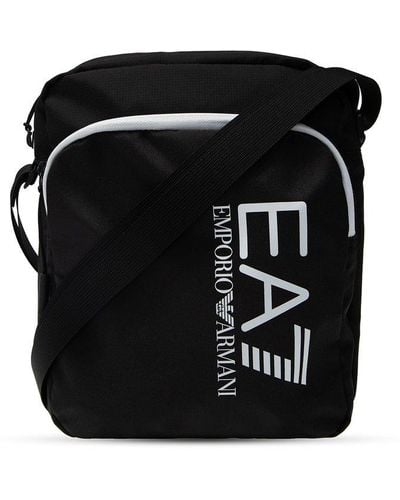 EA7 Branded Shoulder Bag - Black