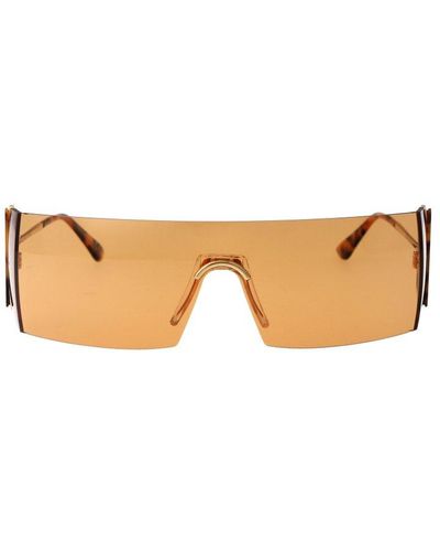 Retrosuperfuture Pianeta Shield-frame Sunglasses - Natural