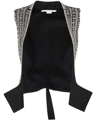 Stella McCartney Crystal Embellished Vest - Black