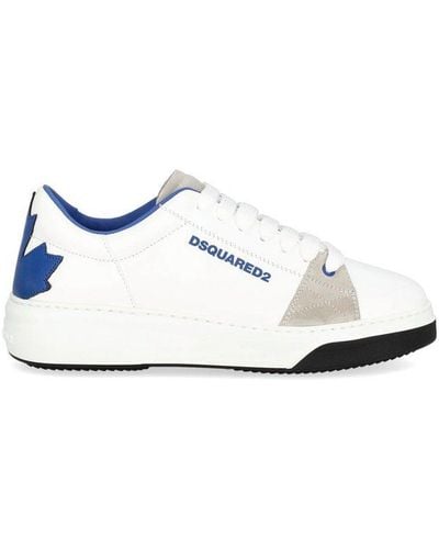 DSquared² Logo Printed Low-top Sneakers - White
