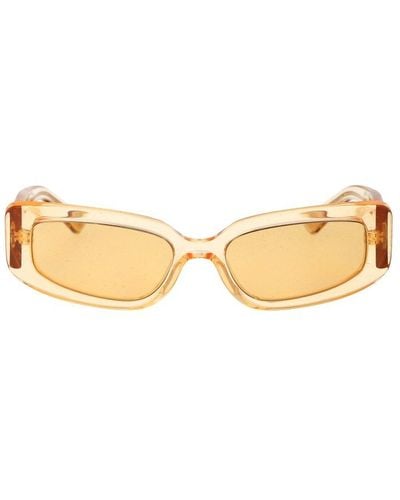 Dolce & Gabbana Rectangular Frame Sunglasses - Natural