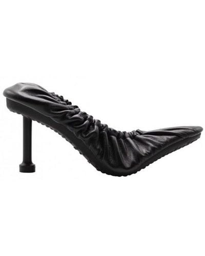 Balenciaga Tug Square-toe Court Shoes - Black