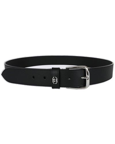 Gucci Interlocking G Detail Belt - Black