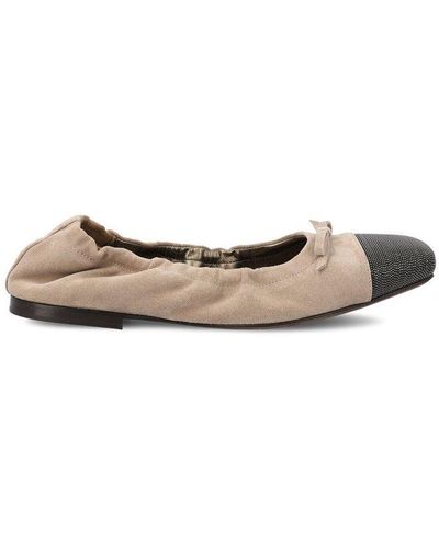 Brunello Cucinelli Beaded Slip-on Ballerina Shoes - Multicolor