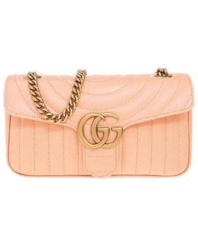 Gucci GG Marmont Small Shoulder Bag - Pink