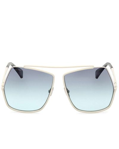 Max Mara Irregular Frame Sunglasses - Blue