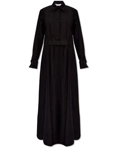 Max Mara Ottimo Long-sleeved Maxi Dress - Black