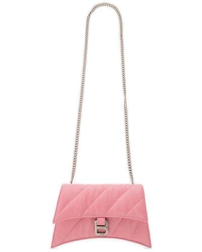 Balenciaga ‘Crush’ Wallet On Chain - Pink