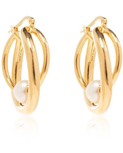 Chloé Pearl-embellished Earrings, - Metallic