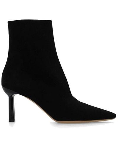 Ferragamo Janna Pointed-toe Ankle Boots - Black