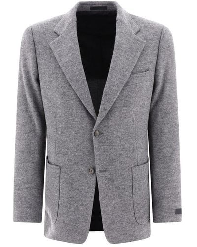 Lanvin Single-breasted Wool Blazer - Gray