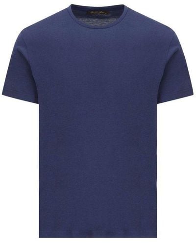Loro Piana Short-sleeved Jersey T-shirt - Blue