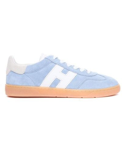 Hogan Logo-patch Lace-up Trainers - White