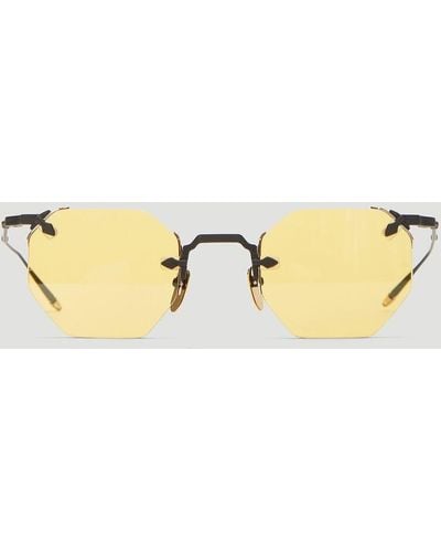 Jacques Marie Mage El Dorado Octagonal Rimless Sunglasses - Black
