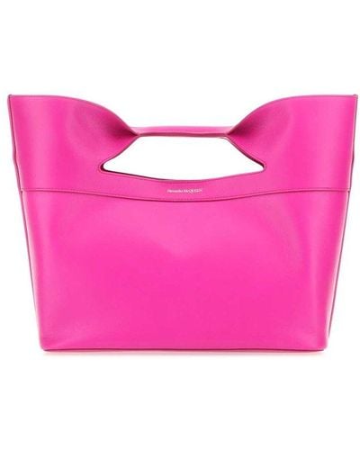Alexander McQueen The Bow Small Top Handle Bag - Pink