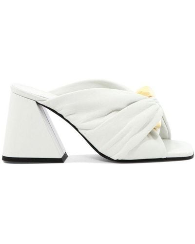 JW Anderson Chain Twist Detailed Mules - White