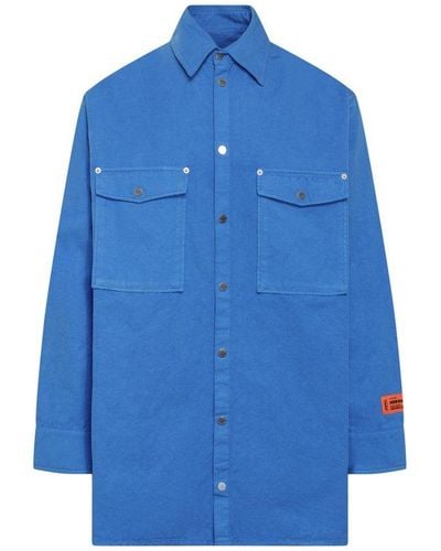 Heron Preston Pocket Shirt - Blue