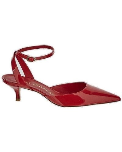 Stuart Weitzman Barelythere Court Shoes - Red