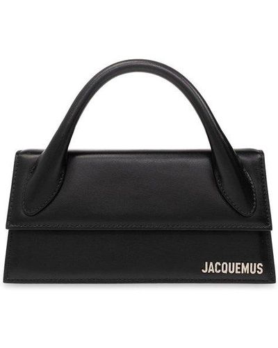 Jacquemus Le Chiquito Long Leather Tote Bag - Black