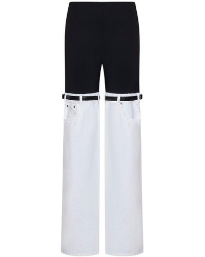 Coperni Two-toned Panelled Flared Trousers - Black