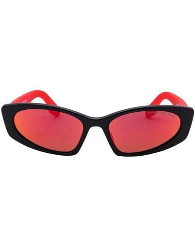 Marc Jacobs Oval Frame Sunglasses - Red