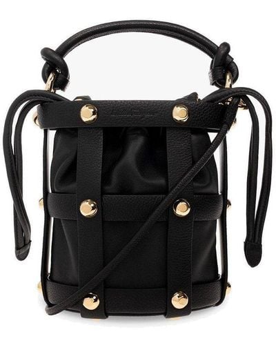 Ferragamo Cage Small Shoulder Bag - Black