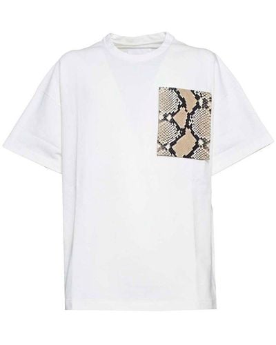 Jil Sander Patterned Pocket Short-sleeved T-shirt - White
