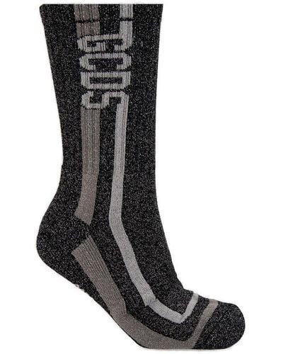 Gcds Socks With Logo - Black