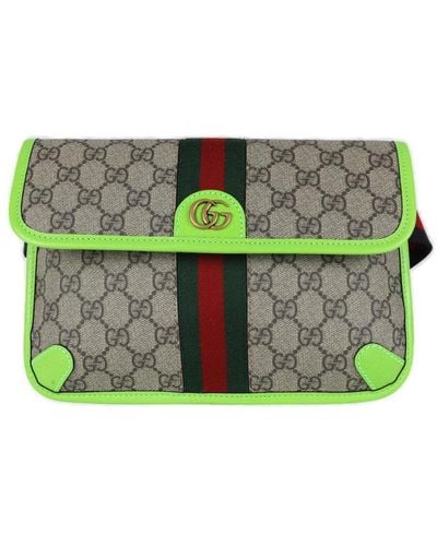 Gucci Ophidia GG Small Belt Bag - Green