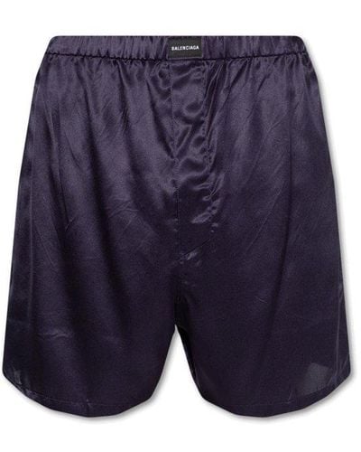 Balenciaga Pajama Shorts - Blue