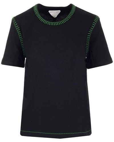 Bottega Veneta Overlock Stitch T-shirt - Black