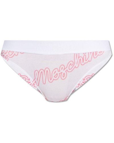Moschino Cotton Briefs, - Pink