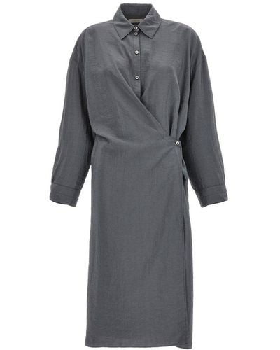 Lemaire Twisted Dresses Grey