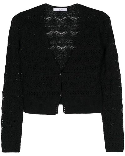 IRO Knitted Button-up Cardigan - Black