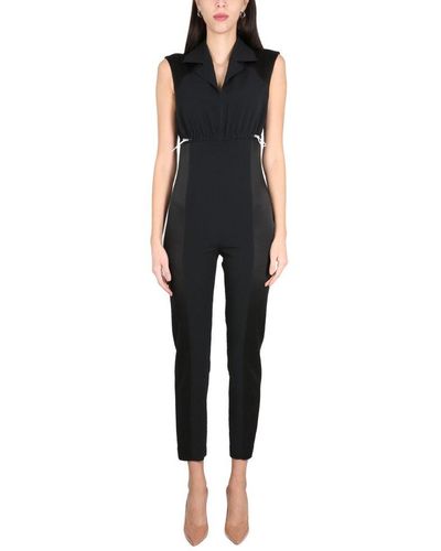 Boutique Moschino Paneled Sleeveless Jumpsuit - Black