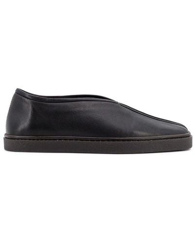 Lemaire Piped Slip-on Trainers - Black