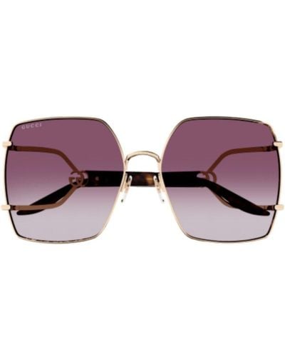 Gucci Square Frame Sunglasses - Purple