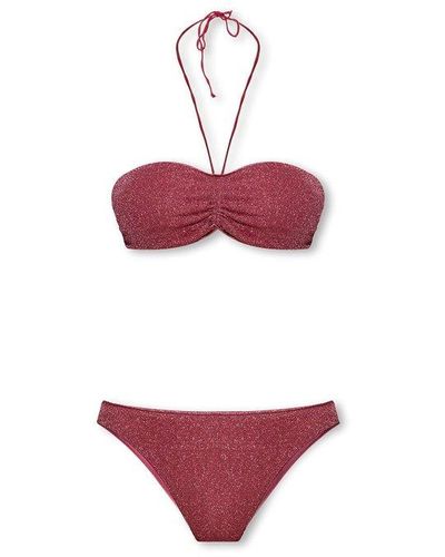 Oséree Bikini With Lurex Threads - Red
