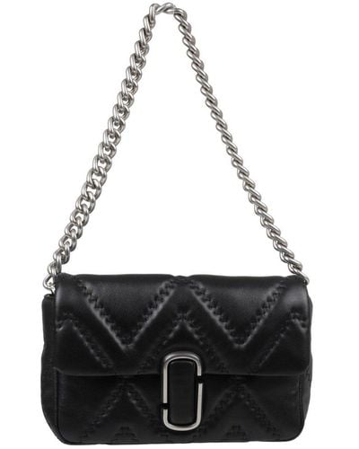 Marc Jacobs The Quilted Leather J Marc Mini Bag - Black
